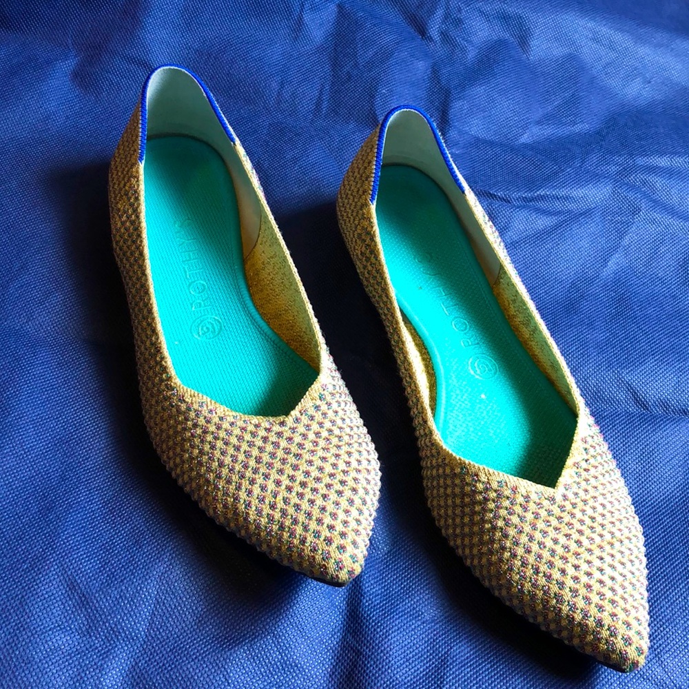 Rothys metallic gold